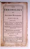 NEWTON, ISAAC, Sir. The Chronology of Ancient Kingdoms Amended.  1728